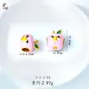 Oro Arena Vietnamita Versión Q Dibujos Animados Cuentas con Agujero Pasante Cuentas Sueltas Oso Fresa Doraemon Pulsera Materiales para Manualidades Accesorios Venta al por Mayor