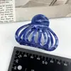 Pinza para el pelo de alta gama estilo coreano con patrón de mármol, nuevo modelo 2026, pinza de tiburón elegante y moderna para mujer, adecuada para recogidos