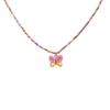 Collar de Cuentas de Mijo Mariposa Colorida Cadena de Verano Colgante Fresco y Dulce Gargantilla Dulce Fresca Milenial