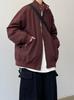 Chaqueta bomber Harrington estilo japonés retro de primavera y otoño 2024, chaqueta holgada vintage con cuello vertical para hombre