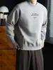 Sudadera de manga larga para hombre con bordado de tres dimensiones, de algodón hipoalergénico, doble cara, cómoda para usar en capas, gruesa para otoño e invierno