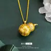 Colgante de Calabaza de Dinero Chapado en Oro Cobre Arena Dorada Vietnamita Diamante Colgante Abrible Nicho Exquisito Todo-partido Joyería para Mujeres