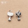 Plata S925 Retro Plata Tailandesa Carácter Ruyi Colgante Colgante de Perlas Hecho a Mano DIY Accesorios para Joyería Venta al por Mayor S0138