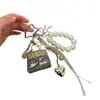 Popular Transfronterizo Primavera y Verano Nuevo Mini Carcasa Bolso de Piel PU Llavero Colgante Llavero para Niña Colgante