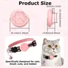 Collar Popular para Gato Airtag, Funda Impermeable de Silicona, Reflectante en Condiciones Oscuras, Collar para Gato Anti-Asfixia