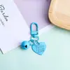 Chaveiro Pingente Coração de Liga Colorida Sino Pequeno Enfeites de Sino Acessórios Decoração Fofa para Bolsa Capa de Fone de Ouvido