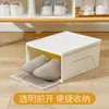 Caja de Zapatos Transparente para Hogar Dormitorio Estante para Zapatos a Prueba de Polvo Organizador de Almacenamiento Caja de Almacenamiento de Zapatos de Plástico Duro Engrosado con Apertura Frontal