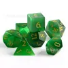 Juego de Mesa Dungeons & Dragons Color 7 Piezas traje Juego Agitar Múltiples Caras DND RPG Ojo de Gato Verde Dados