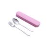 Juego de Vajilla, Juego Completo de Cucharas y Palillos de Acero Inoxidable, Juego de Vajilla Portátil, Palillos y Cucharas, Juego de Tres Piezas de Cuchillo y Tenedor