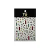 Adesivos para Nail Art Padrão Formiga Adesivos em Relevo Ano Novo Nail Art Edição Ano Novo Mahjong Impulsionador de Riqueza Ano do Cavalo Decorações para Nail Art Yt7868