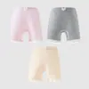 Pantalones Cortos de Encaje de Seguridad para Niñas Dingmi Oso, Color Sólido, Antibacterianos 7A, No Aprietan, Dos en Uno para Primavera y Verano, Estilo Fresco y Delgado para Bebés