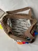 Bolso de hombro estilo coreano ins de dibujos animados, alto valor estético, único y fresco, bolso de playa para vacaciones en la costa que induce dopamina