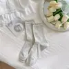 Meias Miu Estilo Ballet Laço Boca Bolha Meia de Verão Malha Fina Meia Média Sem Costura Renda Anti-Pilling