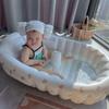Bañera Inflable para Niños Estilo Coreano, Bañera Portátil para Bebé para Viaje, Punto de Juego Acuático al Aire Libre