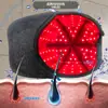 Touca Laser para Crescimento Capilar Nova Personalizada de Fábrica Modelo de Carregamento Portátil com Bateria Touca para Crescimento Capilar com Luz Vermelha 850&660Nm