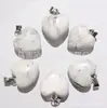 Venda Quente Transfronteiriça Pingente em Forma de Coração 16mm Pedra de Cristal Rosa Natural Pingente de Coração Acessórios para Colar Coração de Pêssego DIY