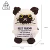 Gato Fofo Crochê à Mão Fio Criativo Presente Boneca Animal Tricotada Boneca Animal Crochê Transfronteiriça Boneca Gato Siamês