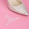 Pegatinas de silicona para el talón Pegatinas de talón tipo T anti-caída almohadilla de media talla para el talón plantilla para tacones altos anti-desgaste pie antideslizante anti-dolor pegatinas venta al por mayor