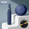 Paraguas Totalmente Automático de 120 Varillas para Hombre, Paraguas de Sombrilla Ampliado y Reforzado, Protección Solar, Protección UV, Logotipo Impreso Personalizado