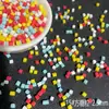 Cola Creme DIY Argila Macia Artificial Grânulos de Açúcar Cor Seda de Chocolate Agulha Brinquedo Alimentício Acessórios Slime Preenchido com Grânulos de Açúcar
