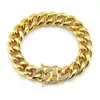 Collar Explosivo de AliExpress Cadena Cubana Gruesa de Diamante Hip Hop Europeo y Americano Collar Largo Geométrico para Hombre