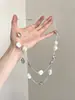 El Color Vintage es un Poema Fluido. Collar de Cadena para Clavícula con Cuentas de Flores de Colores