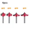 Cuchillo de talla rojo de 6 mangos con punta fresadora para carpintería fresadora CNC cabezal de fresado de panel de puerta de tabla de madera fresadora de fantasía