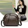 Bolso Transfronterizo de Piel Suave para Mujer, Bolso de Hombro Cruzado Estilo Nuevo, Bolso de Madre Retro de Moda de Gran Capacidad Multicapa