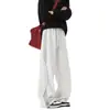 Pantalones de Tres Rayas para Hombre Nueva Colección Primavera y Otoño 2026 Estilo High Street Americano Parches Resistentes Rectos Holgados Casual Deportivos