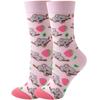 Calcetines de otoño e invierno de Amazon para mujer, calcetines de animales, calcetines de frutas, calcetines de marea para hombre, calcetines de comida divertidos.