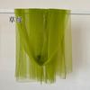 Tecido de Malha Verde Multicor em Estoque, Cortina para Palco de Casamento, Tule para Encosto de Cadeira, Decoração de Banquete de Festa, Atacado do Fabricante