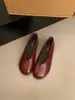 Zapatos Dorados de Abuela Estilo Coreano de Nicho Boca Baja Punta Redonda para Mujer 2026 Nuevos de Cuero Suave Suela Suave Slip-on para Viaje Zapatos Individuales