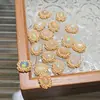 Novas contas espaçadoras de espiga de trigo de opala natural Acessórios de prata S925 Pulseira de joias DIY feita à mão Acessórios para cordão de contas