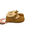 Plataforma de Venta Caliente Botas de Nieve Retro Birkenstock de Suela Gruesa para Mujer 2026 Nuevo Llegado de Invierno Zapatos de Algodón Cálidos Engrosados con Terciopelo