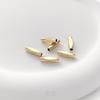 Color oro 14K cuentas tubulares rectangulares que conservan el color corte de diamante ángulo cuentas tubulares largas hechas a mano con cuentas material para pulsera DIY joyería