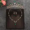 Exquisita y Super de Hadas Corona de Novia, Collar y Pendientes Conjunto para Fiesta de 18 Cumpleaños Vestido de Noche, Dulces Accesorios de Princesa