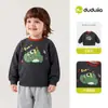 Novidades 15% de DescontoMoletom com Forro de Fleece Família Dudu Inverno Crianças Top Engrossado Roupas de Meninas Tesouro Quente