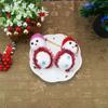 Colgante de decoración navideña bufanda de lana muñeco de nieve accesorios para árbol de Navidad muñeco de nieve de espuma sombrero rojo sombrero de polvo muñeco de nieve