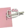 Pasador de Pelo Plateado Hueco, Accesorio de Pelo Dulce-Genial de Moda para Niña, Pinza para Flequillo, Pinza de Pato Femenina, Pasador