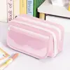 Estuche para Lápices Capibala para Chicas de Secundaria Caja de Papelería de Gran Capacidad Bolso de Papelería Creativo de Alto Valor Estuche para Lápices para Estudiantes de Primaria