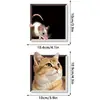 Ct723-737 Diversão Transfronteiriça Gato e Rato Magnéticos Ímãs de Geladeira Animal Engraçado Decoração de Casa Adesivos Magnéticos