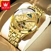 Reloj Mecánico Automático Completo Nuevo para Hombre Oris Resistente al Agua Luminoso Multifuncional Hueco Reloj de Alta Gama para Hombre
