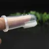 Cepillo de Dientes de Silicona para Dedo de Bebé Más Caja de Almacenamiento Cepillo de Entrenamiento para Bebé Cepillo Limpiador de Recubrimiento Lingual Funda de Dedo de Silicona Cepillo de Dientes