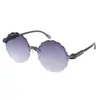 Gafas de Sol de Película Oceánica de Nueva Moda Transfronterizas Tendencia Personalizadas Hechas a Medida Gafas de Lente Única de Girasol 134-96