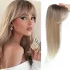 Perucas Xuchang Estilo Exportação Europeu e Americano Aplique 3D com Aparência Natural, Extensões Fofas com Presilha Clip-In com Franja para Mulheres