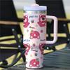 Taza de Coche de 40 oz Taza de Agua Sanrio Taza Labubu Gran Capacidad Termo de Acero Inoxidable 304 para Uso en Casa