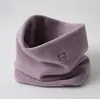 Bufanda de forro polar con cuello alto de doble capa de temperatura constante para niños, también apta para adultos, estilo de dos piezas falsas, otoño e invierno