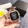 Reloj personalizado con exquisito estampado de leopardo e incrustaciones de diamantes, reloj para mujer con bisel totalmente de diamantes y esfera negra, servicio de personalización de 1 centavo para niños y niñas