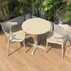 Mesa de Balcón para Exteriores, Mesa Redonda Pequeña de Acero al Carbono Resistente al Sol y la Lluvia para Patio Exterior, Jardín, Tienda de Té con Leche, Uso en Exteriores