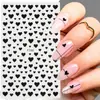 Pegatinas Transfronterizas para Uñas Nuevas Corazón Romántico del Día de San Valentín Rosa Rojo Tamaño Corazón Corazón Melocotón Pegatinas Adhesivas para Uñas